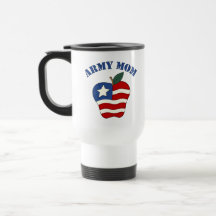 Army Mom Patriotic Apple Mug