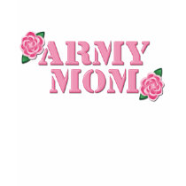 Army Mom Pink Roses Shirt