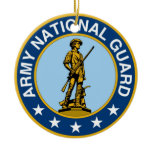 Army_National_Guard_logo Christmas Tree Ornament