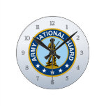 Army National Guard Militia Round Clocks