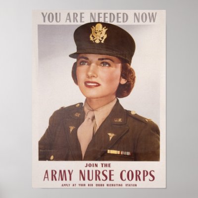 Army Nurse Corp Recruiting by vintagegiftmall