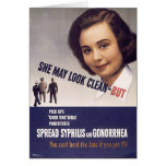 Army Propaganda Poster VD Avoid Prostitutes! cards