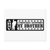 ARMY - Proudly Support Brother Post Card