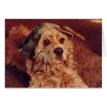 Army Puppy Cards