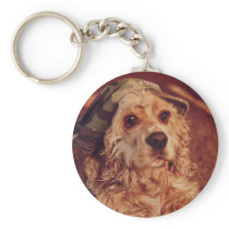 Army Puppy Key Chains