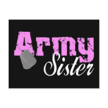 Army Sister Postcard