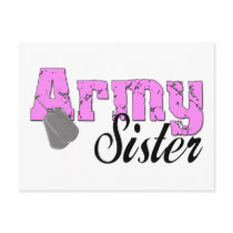 Army Sister Post Card
