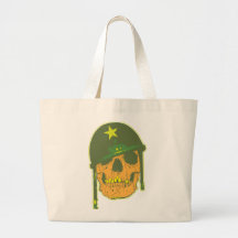 Army Skull Canvas Bag