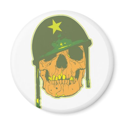 Army Skull Magnets by brev87