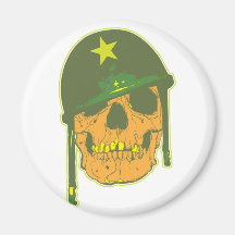 Army Skull Magnets