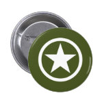 Army Star Pinback Button