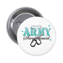 Army Teal Pinback Button