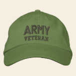 Army Veteran embroidered hats