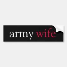 army wife bumper stickers