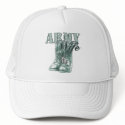 Army Wife Combat Boots N Dog Tags 2 hats