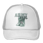 Army Wife Combat Boots N Dog Tags 2 Trucker Hat