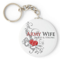 Army Wife - Proud & Strong Key Chain