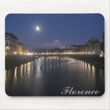 Arno River at Night Mouse Pad