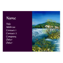 ARNO RIVER AT ROVEZZANO Florence Italy Business Card Template