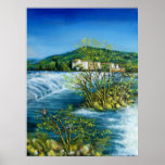 ARNO RIVER AT ROVEZZANO Florence Italy Print