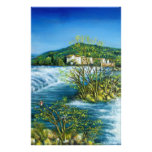 ARNO RIVER AT ROVEZZANO Florence Italy Stationery Paper