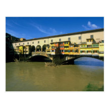 Arno River, flooded, Florence, Italy Post Cards