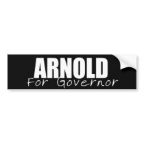 ARNOLD SCHWARZENEGGER Election Gear bumper stickers