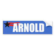 ARNOLD SCHWARZENEGGER Election Gear Bumper Sticker