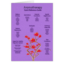 Aromatherapy Chart in Lavender Card