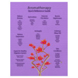 Aromatherapy Chart in Lavender flyers