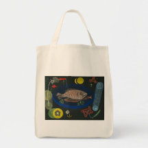 Around the Fish - Paul Klee Canvas Bags