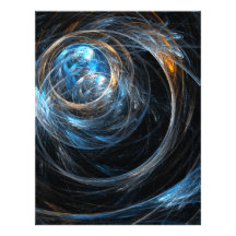 Around the World Abstract Art Letterhead