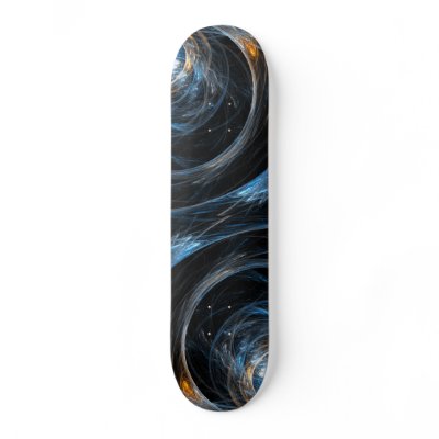 Around the World Abstract Art Skateboard by OniArts
