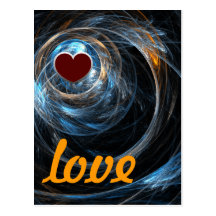 Around the World Love Postcard