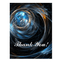 Around the World Thank You Postcard