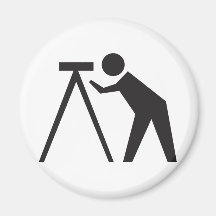 Arpenteur au travail aimant pour réfrigérateur