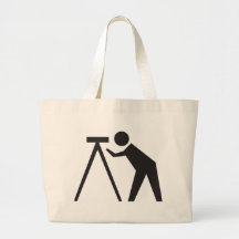 Arpenteur au travail sac fourre-tout