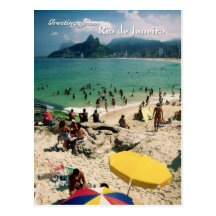 "Arpoador Beach, Rio de Janeiro" postcard