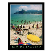 "Arpoador Beach, Rio de Janeiro" postcard