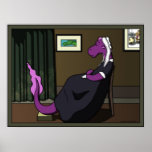 Arrangement in Purple & Green posters