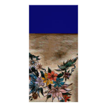 Array of flowers topog photo greeting card