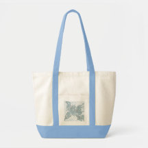 Array of flowerspencilbabyblue bag