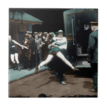 arrestations de maillot de bain des années 1920 carreau en céramique