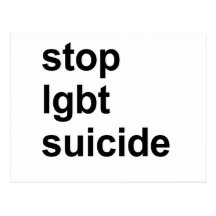 arrêtez le suicide de lgbt carte postale