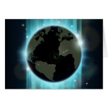 Arrière - plan abstrait de l'espace de globe du mo carte de vœux