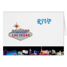 Arrière - plan de blanc de carte de Las Vegas RSVP