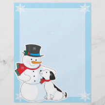 Arrière - plan de bonhomme de neige prospectus en couleur
