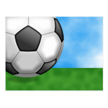 Arrière - plan du football carte postale