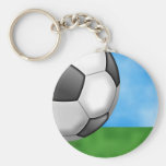 Arrière - plan du football porte-clés