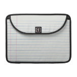 Arrière - plan rayé de papier d'école poche pour macbook pro